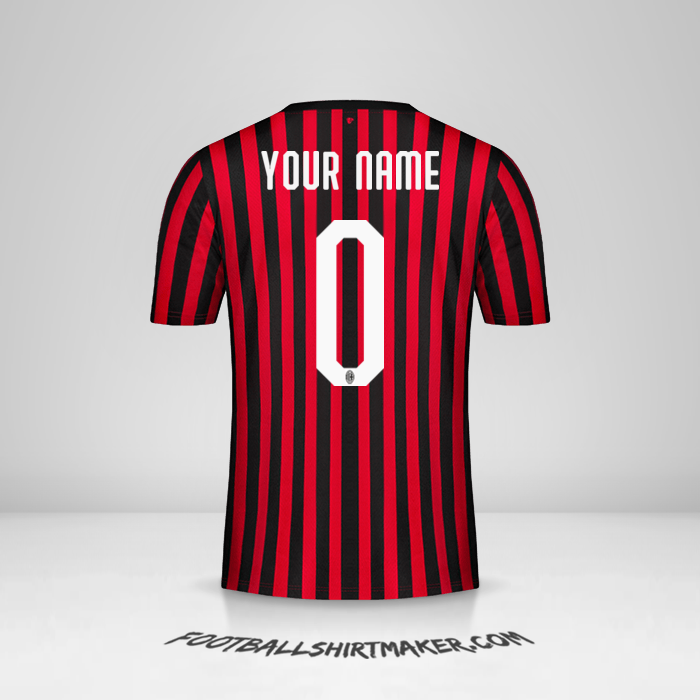 Shirt AC Milan 2019/20 -  your name - 0