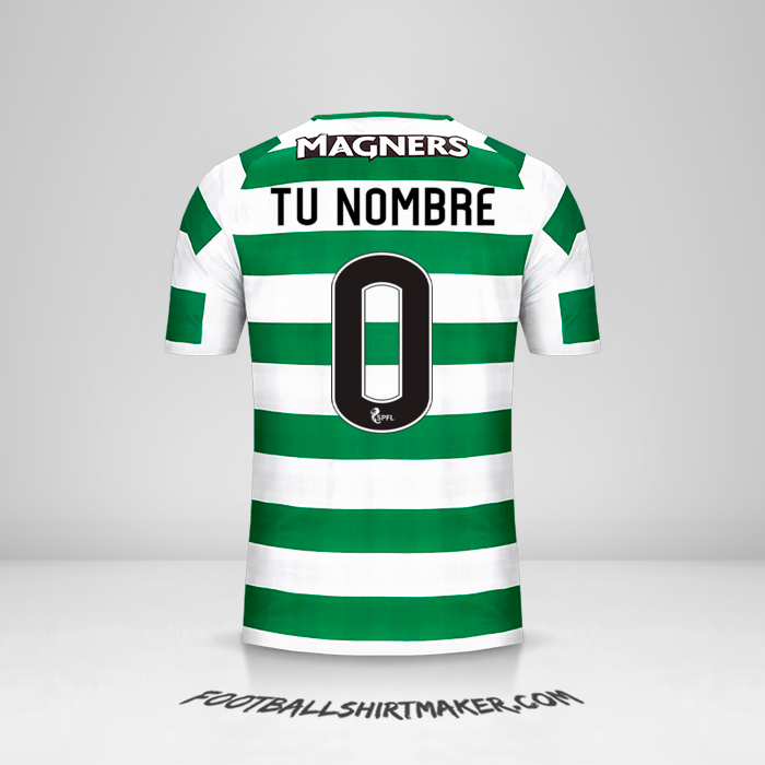 Camiseta Celtic FC 2018/19 -  tu nombre - 0