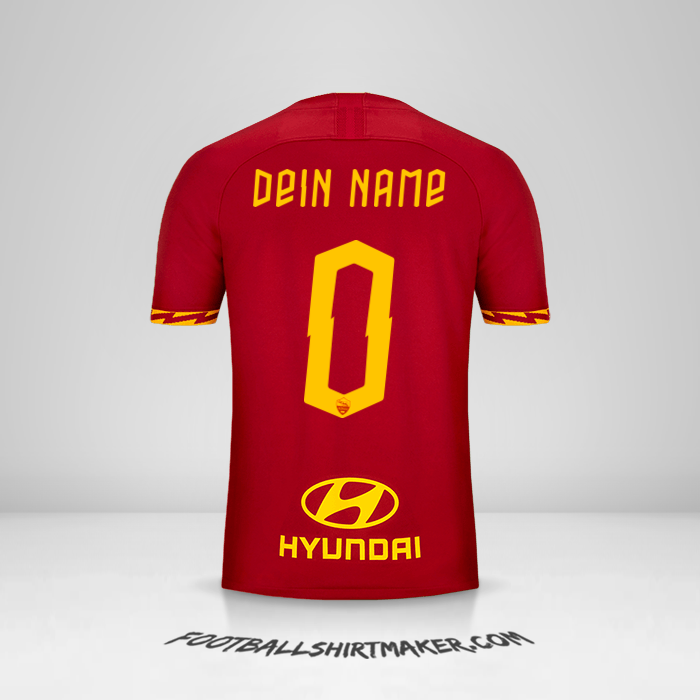 Trikot AS Roma 2019/20 -  dein name - 0