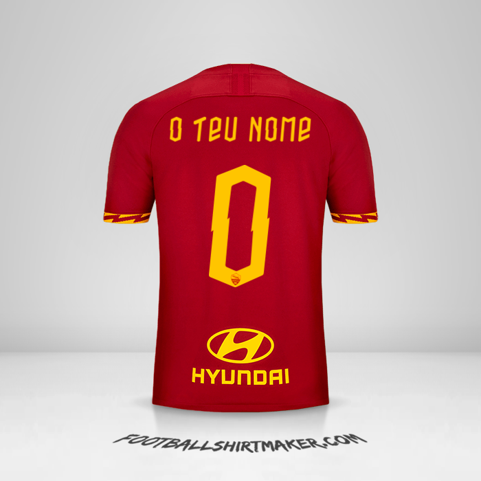 Camisola AS Roma 2019/20 -  o teu nome - 0