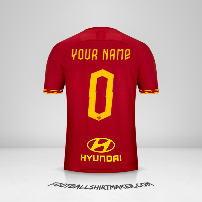 Shirt AS Roma 2019/20 -  your name - 0
