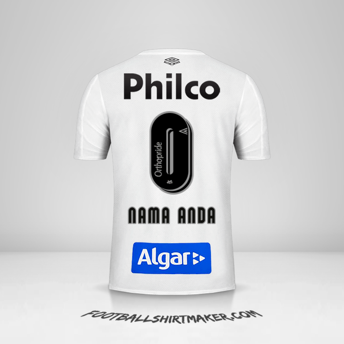 Jersey Santos FC 2019 -  nama anda - 0