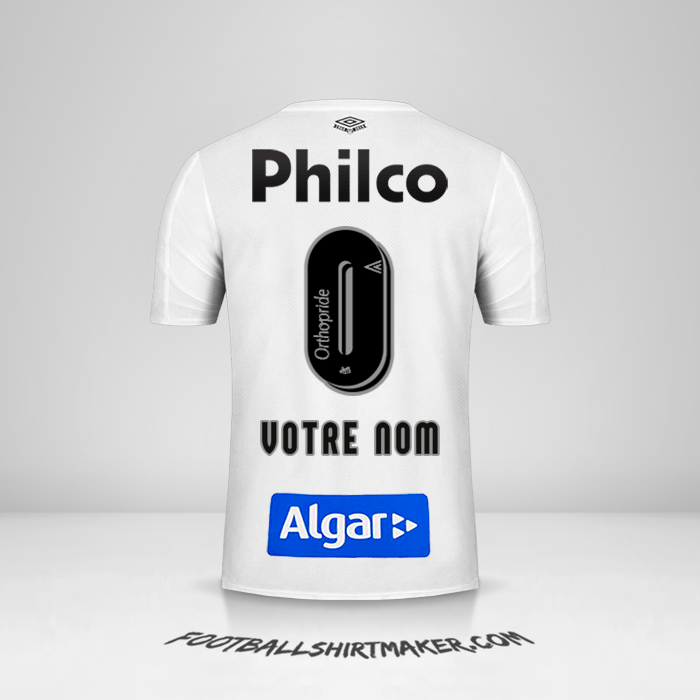Maillot Santos FC 2019 -  votre nom - 0