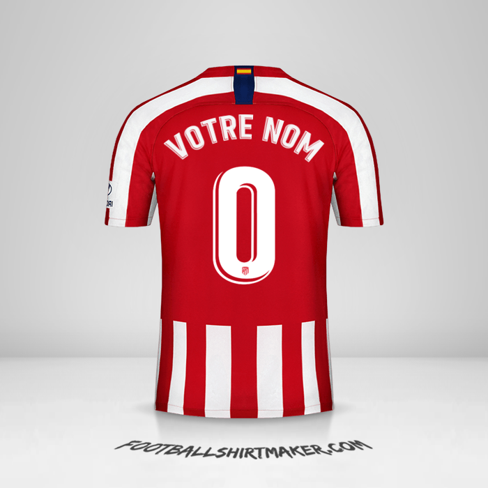 Maillot Atletico Madrid 2019/20 -  votre nom - 0