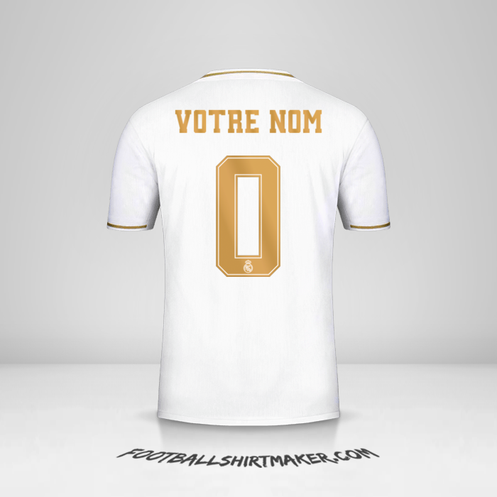Maillot Real Madrid CF 2019/20 Cup -  votre nom - 0