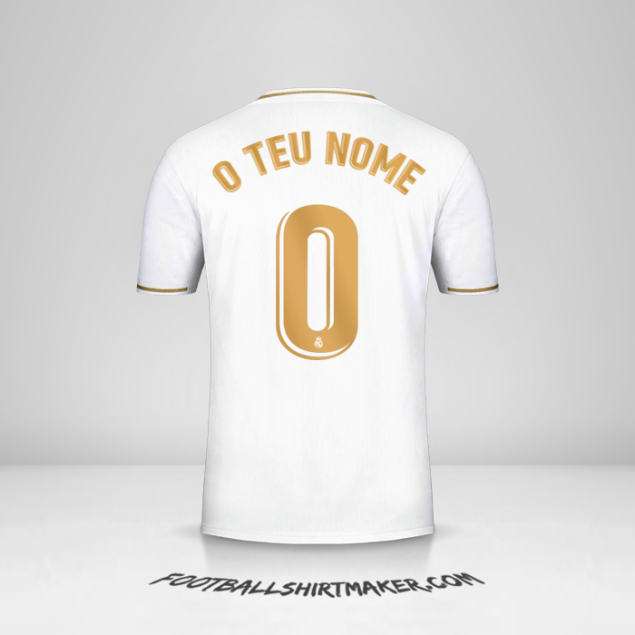 Camisola Real Madrid CF 2019/20 -  o teu nome - 0
