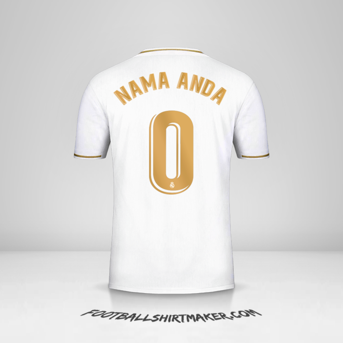 Jersey Real Madrid CF 2019/20 -  nama anda - 0