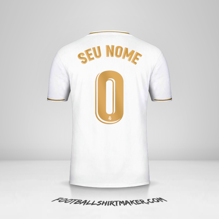 Camisa Real Madrid CF 2019/20 -  seu nome - 0