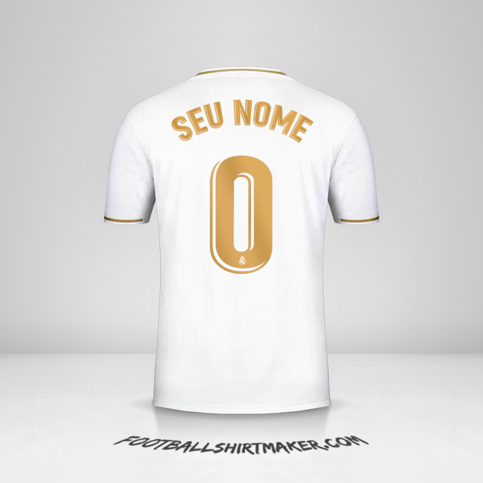 Camisa Real Madrid CF 2019/20 -  seu nome - 0