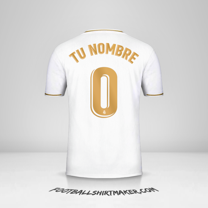 Camiseta Real Madrid CF 2019/20 -  tu nombre - 0