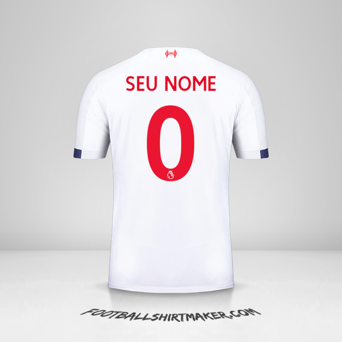 Camisa Liverpool FC 2019/20 II -  seu nome - 0