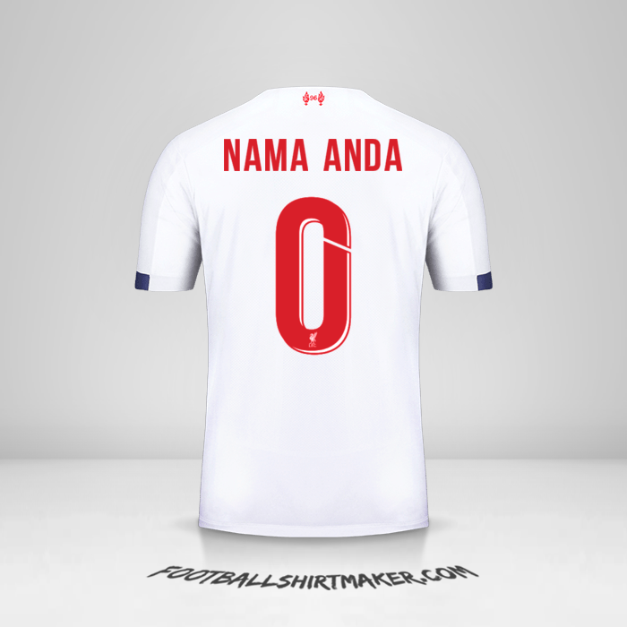 Jersey Liverpool FC 2019/20 Cup II -  nama anda - 0