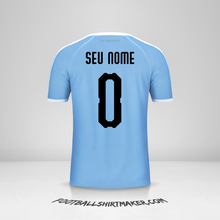 Camisa Uruguai Copa América 2019 -  seu nome - 0