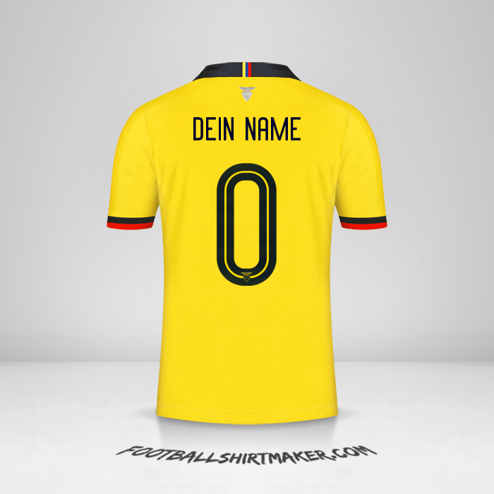 Trikot Ecuador 2019 -  dein name - 0