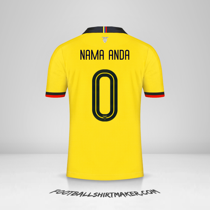 Jersey Ekuador 2019 -  nama anda - 0