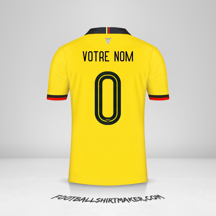 Maillot Équateur 2019 -  votre nom - 0