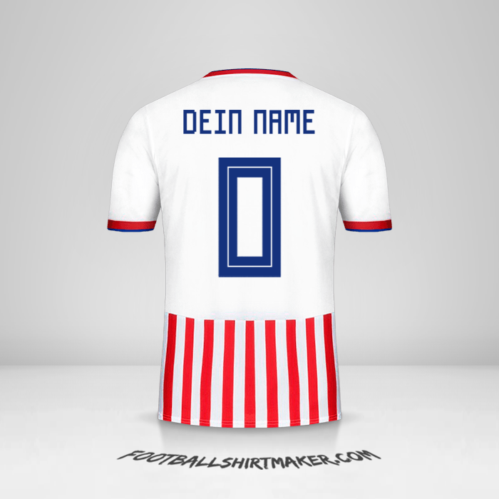 Trikot Paraguay 2018/19 -  dein name - 0