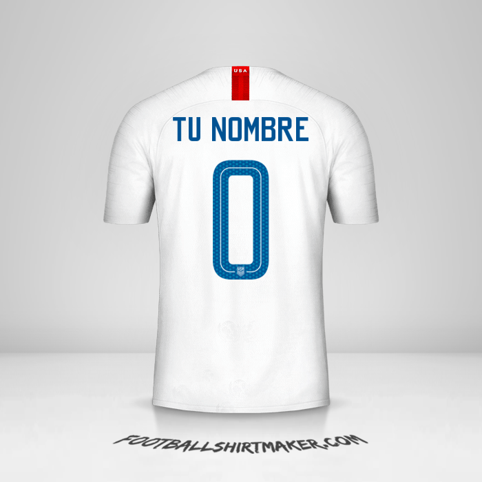 Camiseta Estados Unidos 2018 -  tu nombre - 0