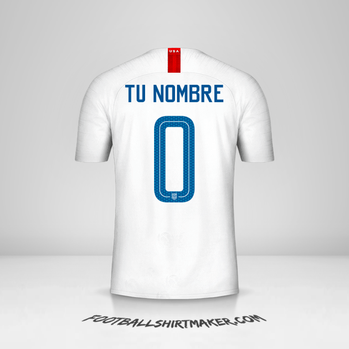 Camiseta Estados Unidos 2018 -  tu nombre - 0