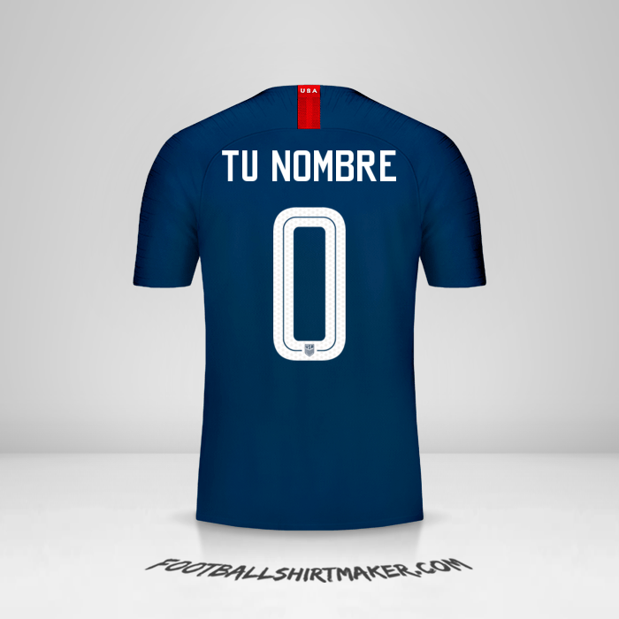 Camiseta Estados Unidos 2018 II -  tu nombre - 0