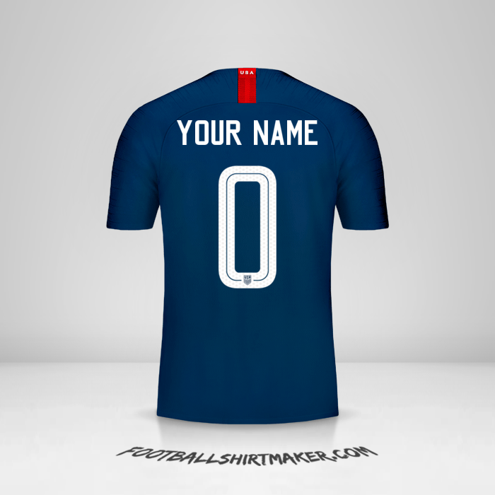 Jersey United States 2018 II -  your name - 0