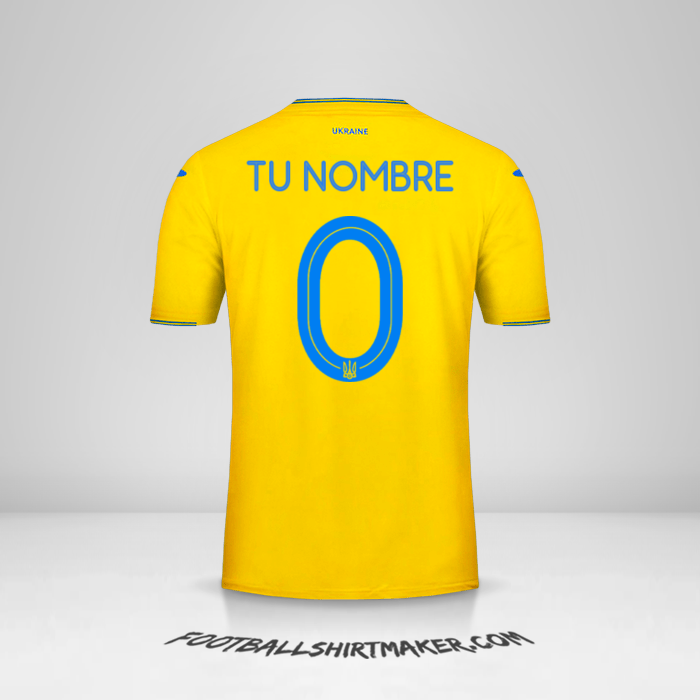 Camiseta Ucrania 2018/19 -  tu nombre - 0