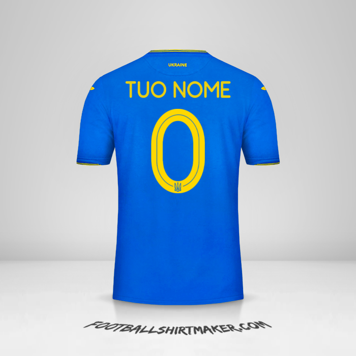 Maglia Ucraina 2018/19 II -  tuo nome - 0
