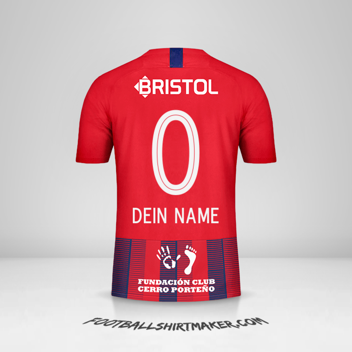 Trikot Club Cerro Porteño 2019 -  dein name - 0