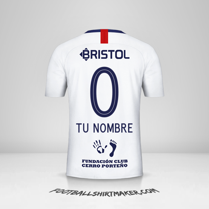 Camiseta Club Cerro Porteño 2019 II -  tu nombre - 0