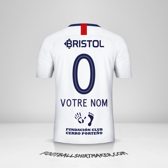 Maillot Club Cerro Porteño 2019 II -  votre nom - 0