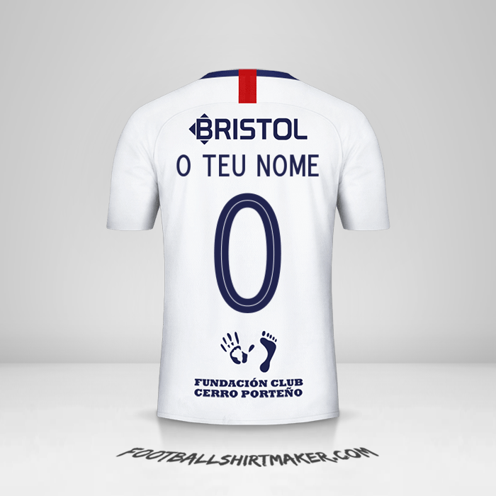 Camisola Club Cerro Porteño Libertadores 2019 II -  o teu nome - 0