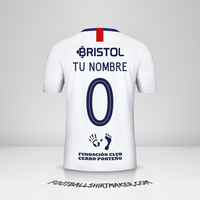 Camiseta Club Cerro Porteño Libertadores 2019 II -  tu nombre - 0