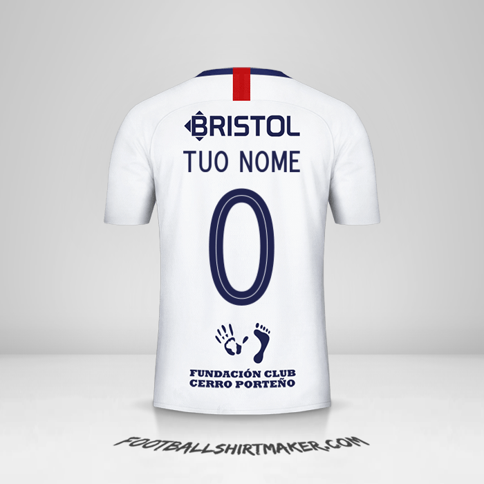 Maglia Club Cerro Porteño Libertadores 2019 II -  tuo nome - 0