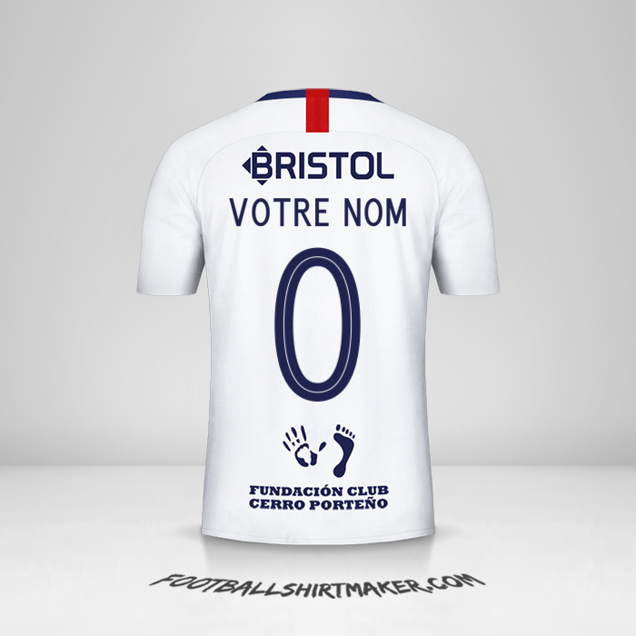 Maillot Club Cerro Porteño Libertadores 2019 II -  votre nom - 0