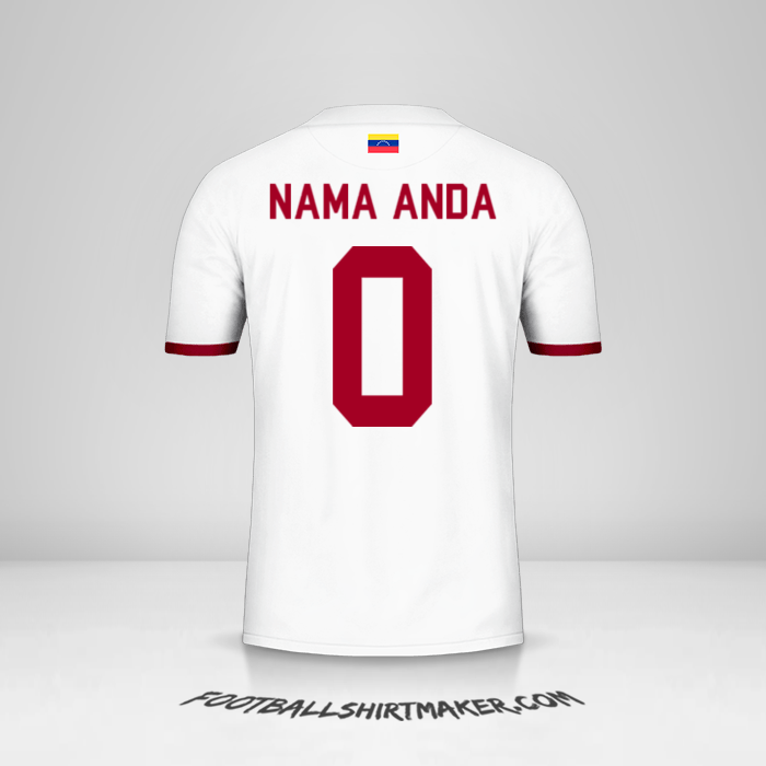 Jersey Venezuela 2019/2021 II -  nama anda - 0