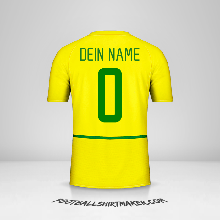 Trikot Brasilien 2002/04 -  dein name - 0