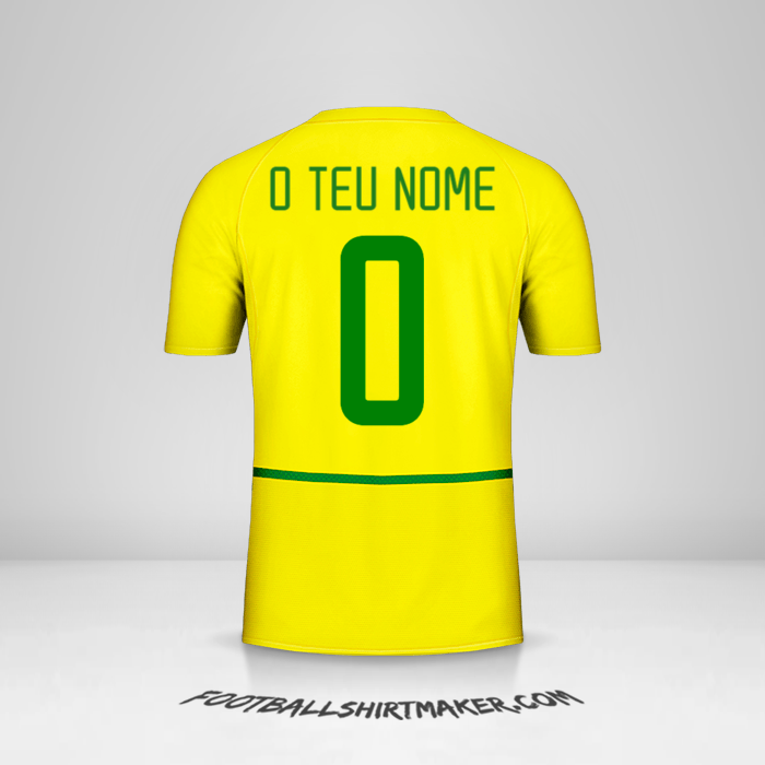 Camisola Brasil 2002/04 -  o teu nome - 0