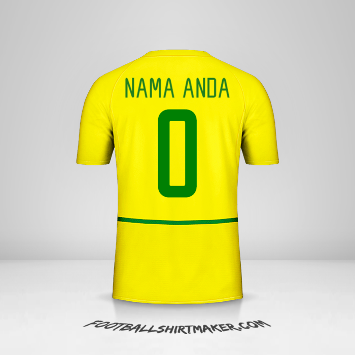 Jersey Brasil 2002/04 -  nama anda - 0