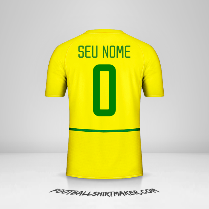 Camisa Brasil 2002/04 -  seu nome - 0