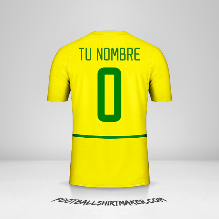 Camiseta Brasil 2002/04 -  tu nombre - 0