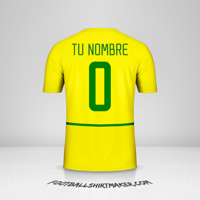 Camiseta Brasil 2002/04 -  tu nombre - 0