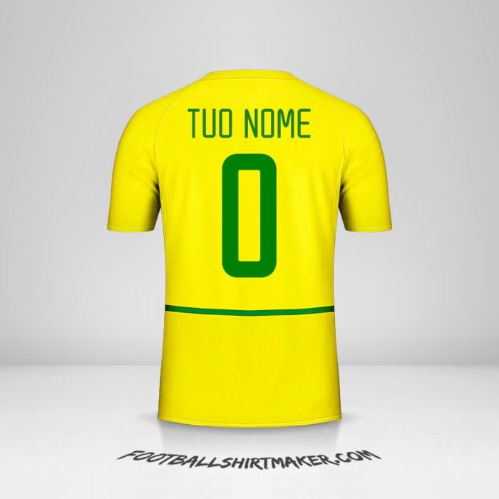 Maglia Brasile 2002/04 -  tuo nome - 0