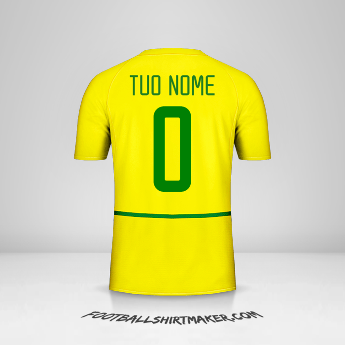 Maglia Brasile 2002/04 -  tuo nome - 0