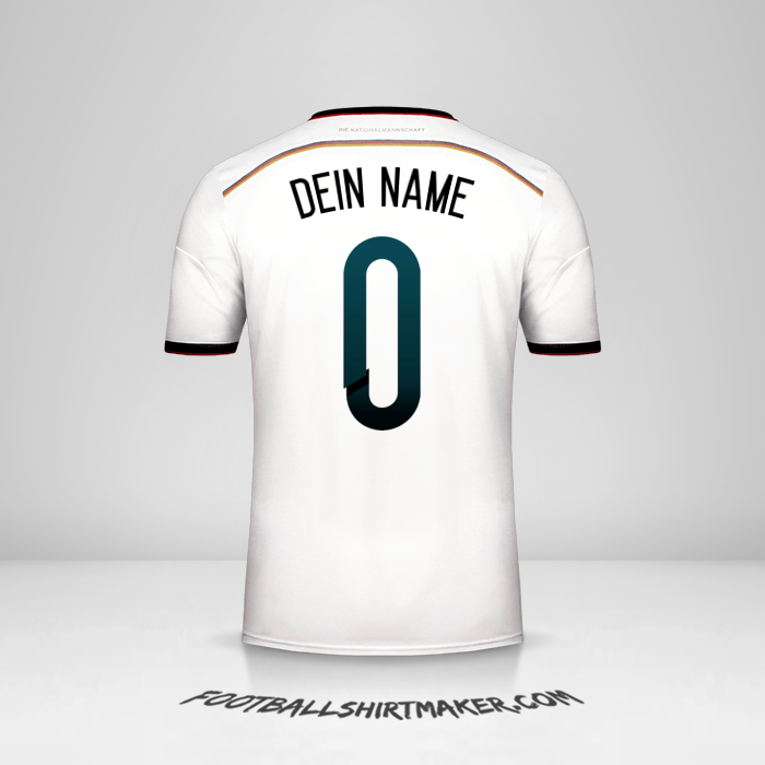 Trikot Deutschland 2014 -  dein name - 0