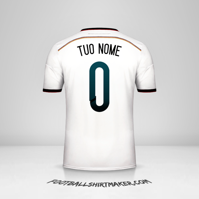 Maglia Germania 2014 -  tuo nome - 0
