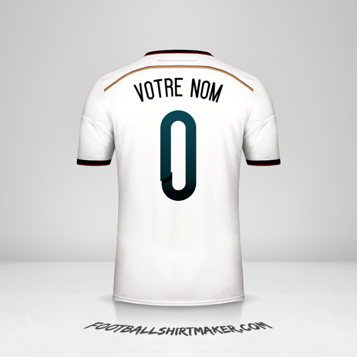 Maillot Allemagne 2014 -  votre nom - 0
