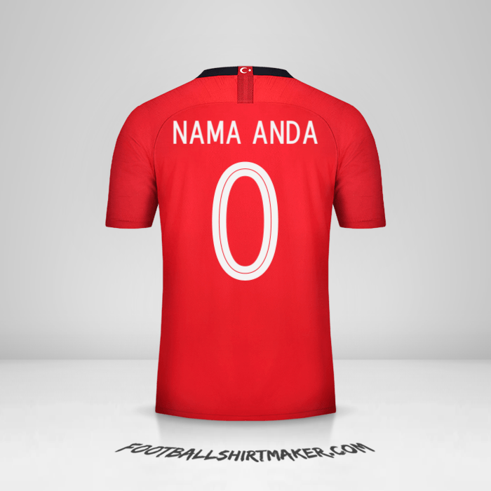 Jersey Turki 2018/19 -  nama anda - 0