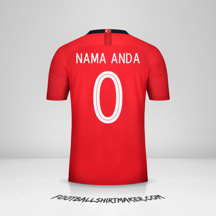 Jersey Turki 2018/19 -  nama anda - 0
