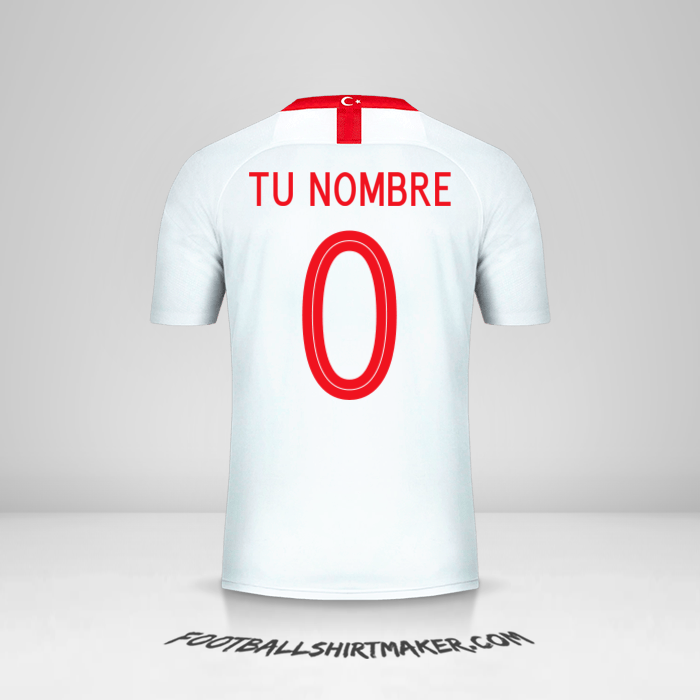 Camiseta Turquia 2018/19 II -  tu nombre - 0