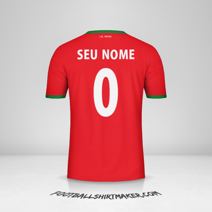 Camisa Irã 2014 II -  seu nome - 0